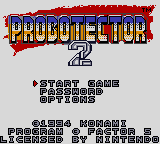 Probotector 2 Title Screen